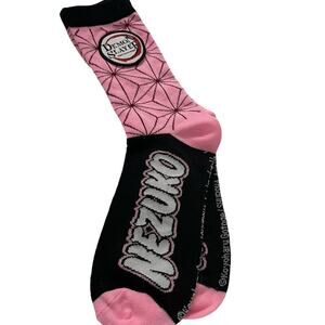 NEW Demon Slayer Nezuko Socks Anime Pink Womens